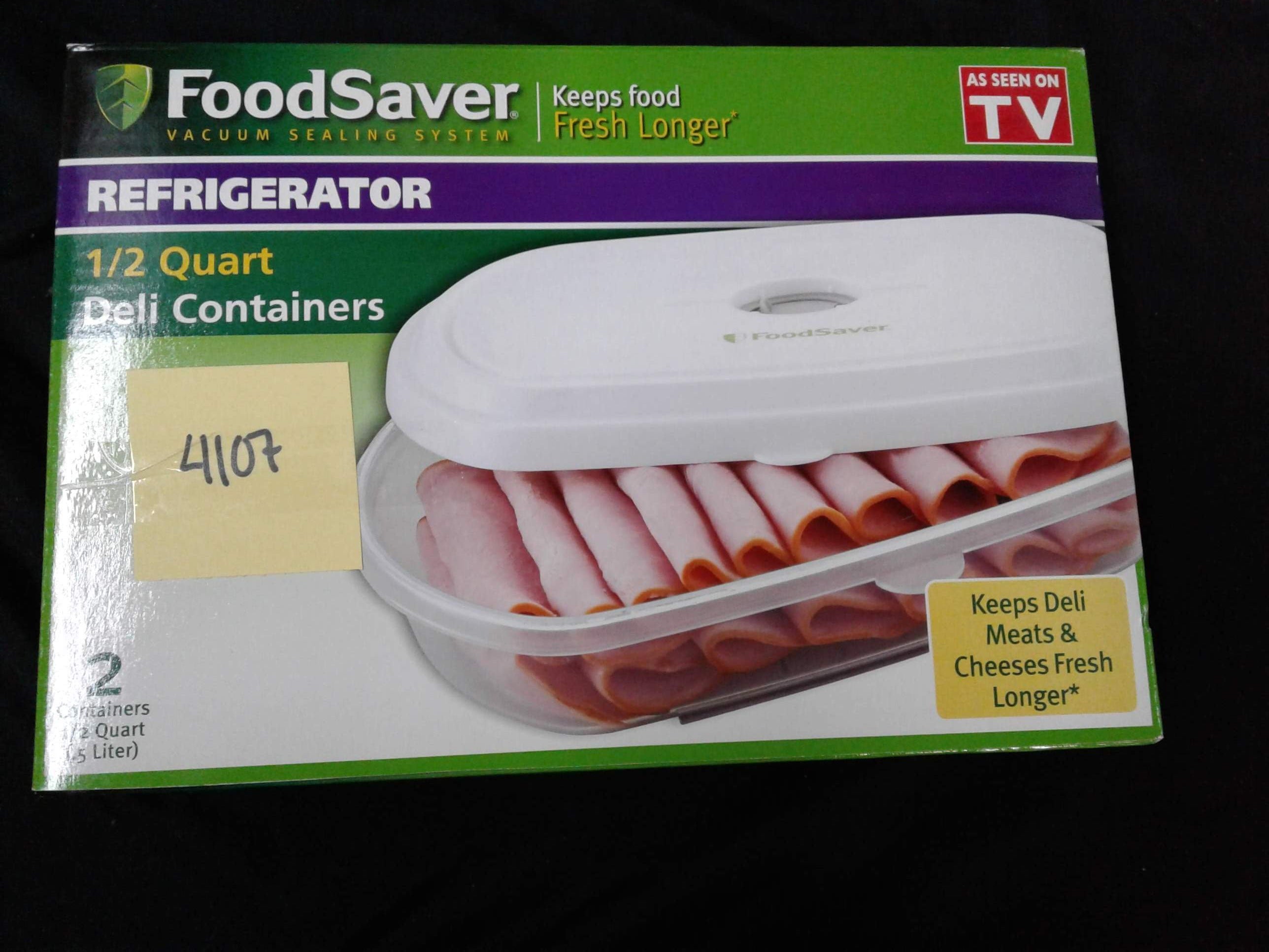 FoodSaver FreshSaver Deli Container - 2 pack