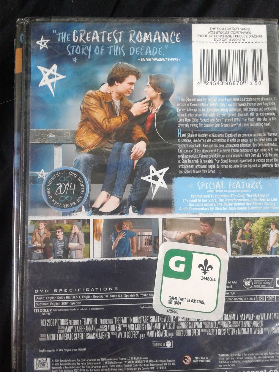 DVD Nos étoiles contraires