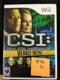 Wii CSI : Deadly intent