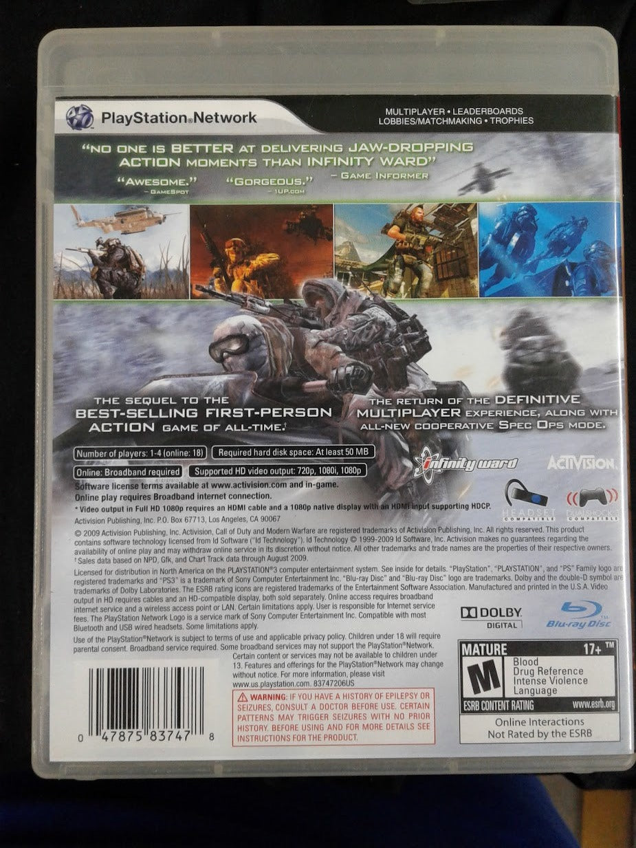 PS3 Call of duty Modern warfare 2