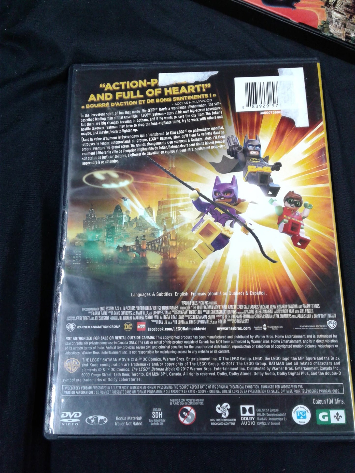 DVD Lego Batman Le film