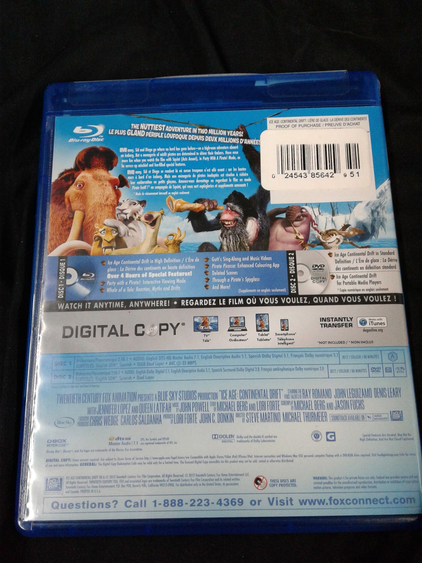Blu Ray L'ère de glace La dérive des continents