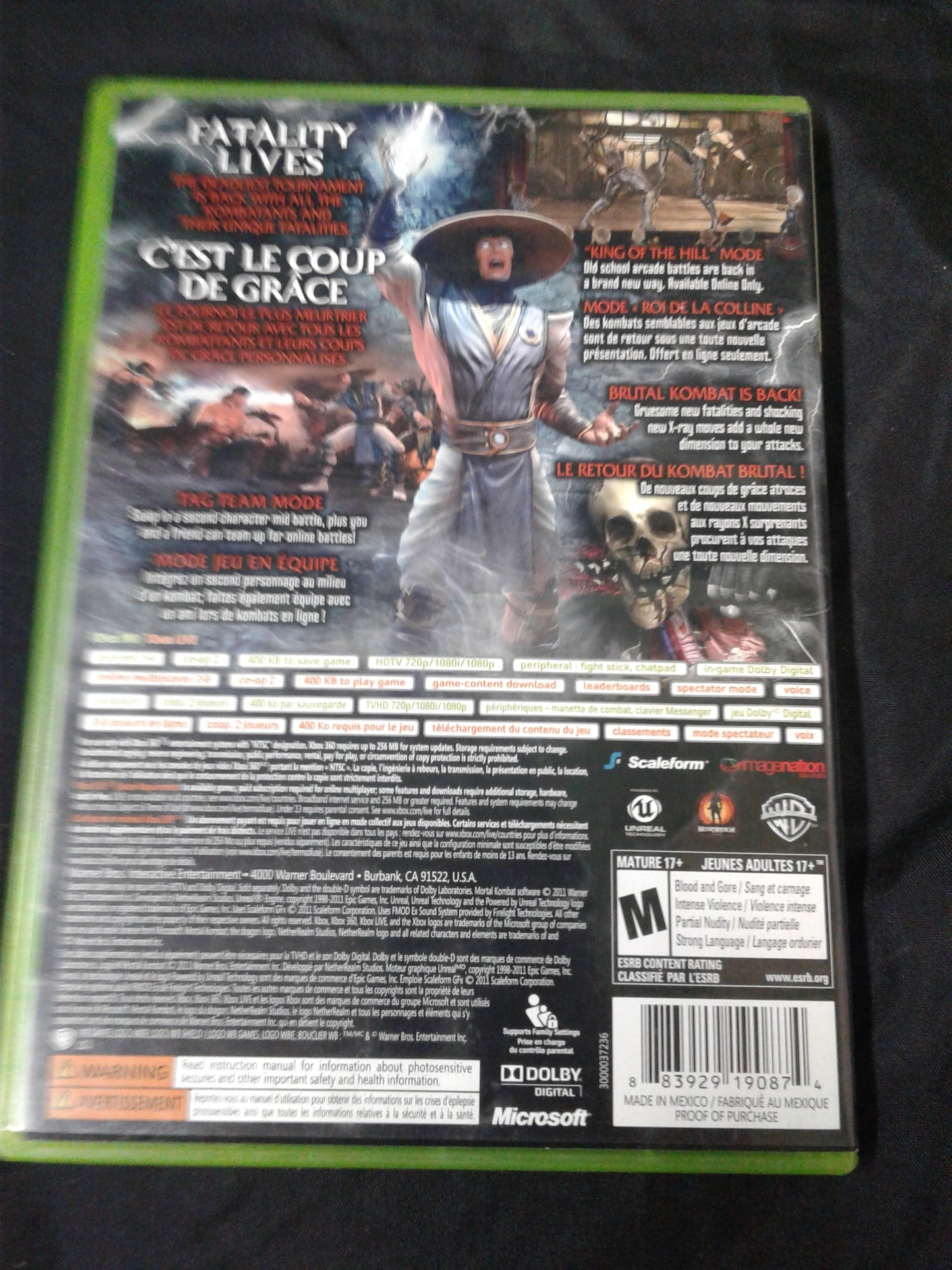 XBox 360 Mortal Kombat