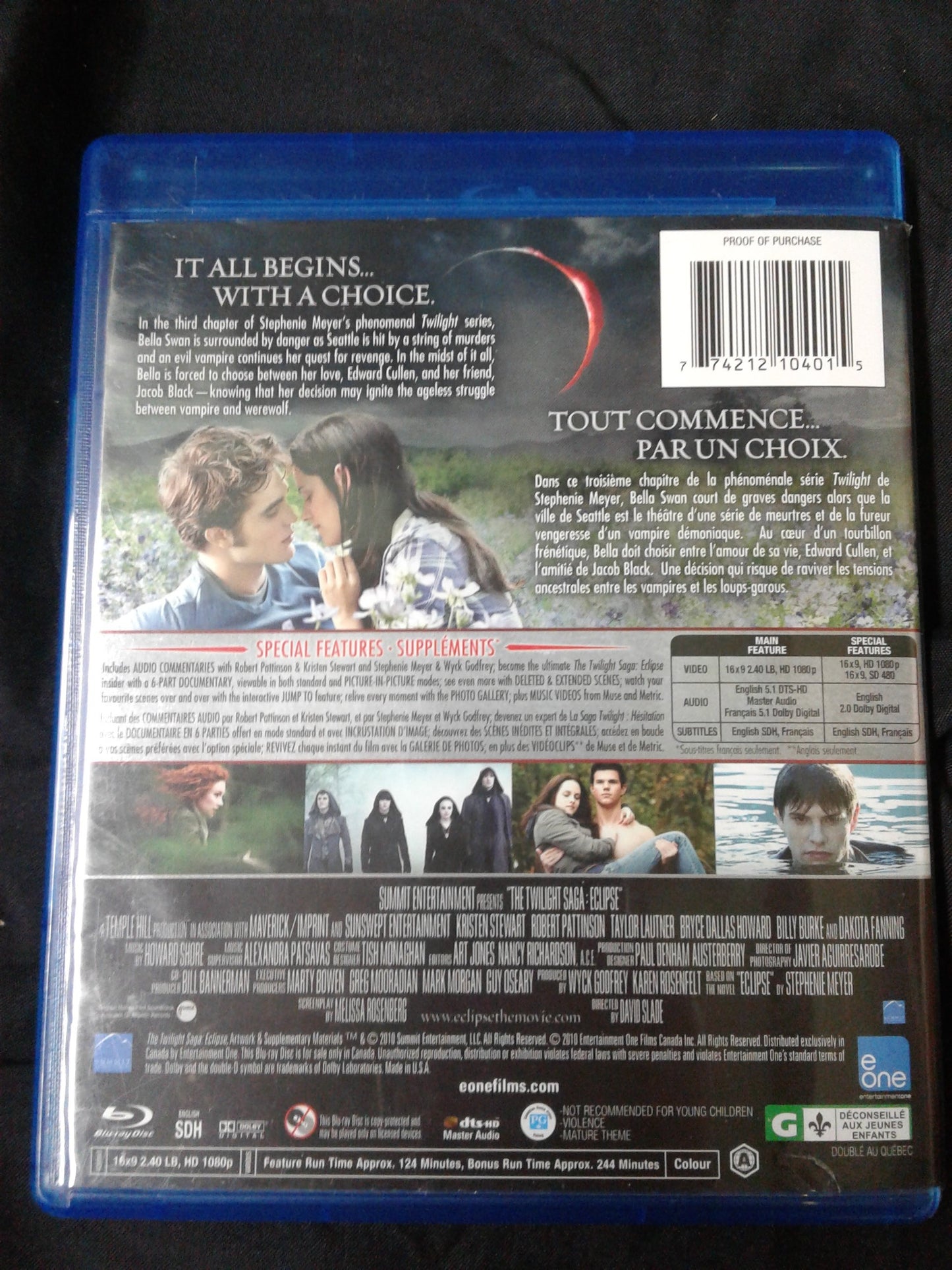 Blu ray Twilight eclipse