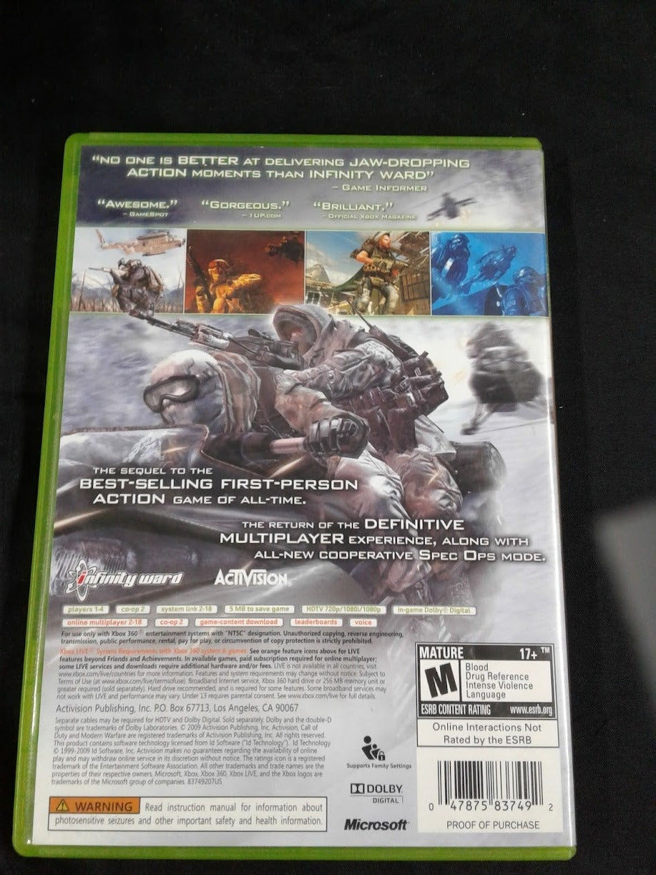 Xbox 360 Call-duty warfare 2