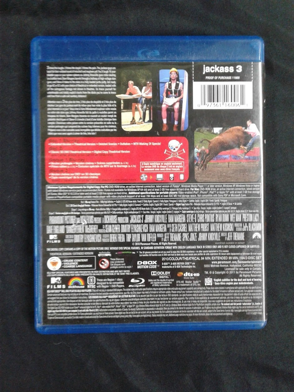 Blu ray + DVD Jackass 3