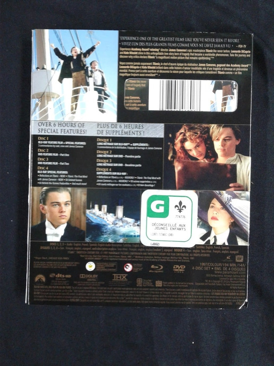 Blu ray et DVD Titanic