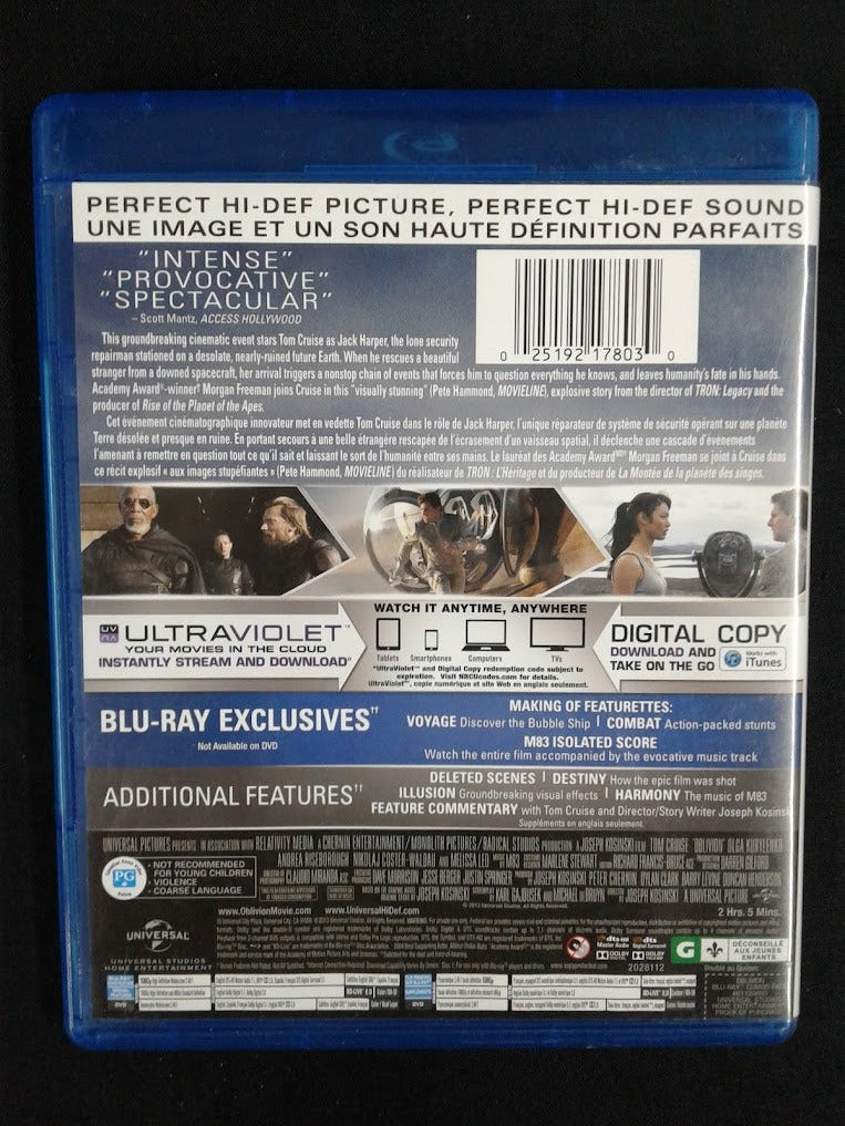 Blu ray Oblivion L'oubli