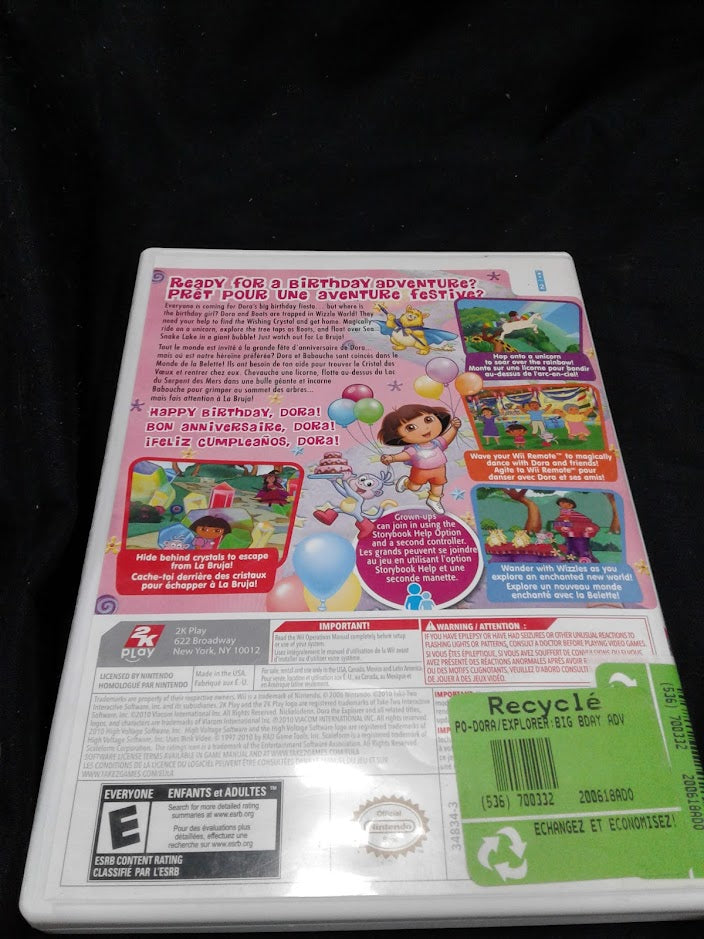 Wii Dora's big birthday adventure