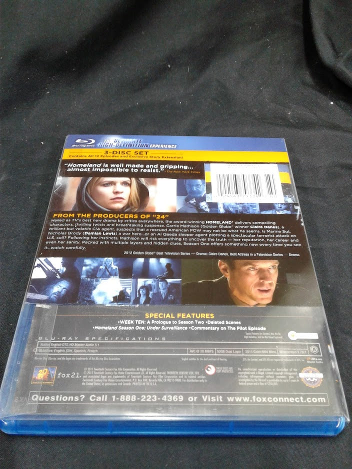 Blu ray Homeland the complete first season