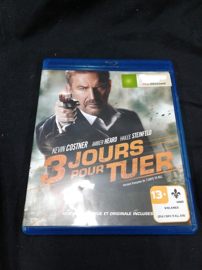 Blu ray 3 jours pour tuer