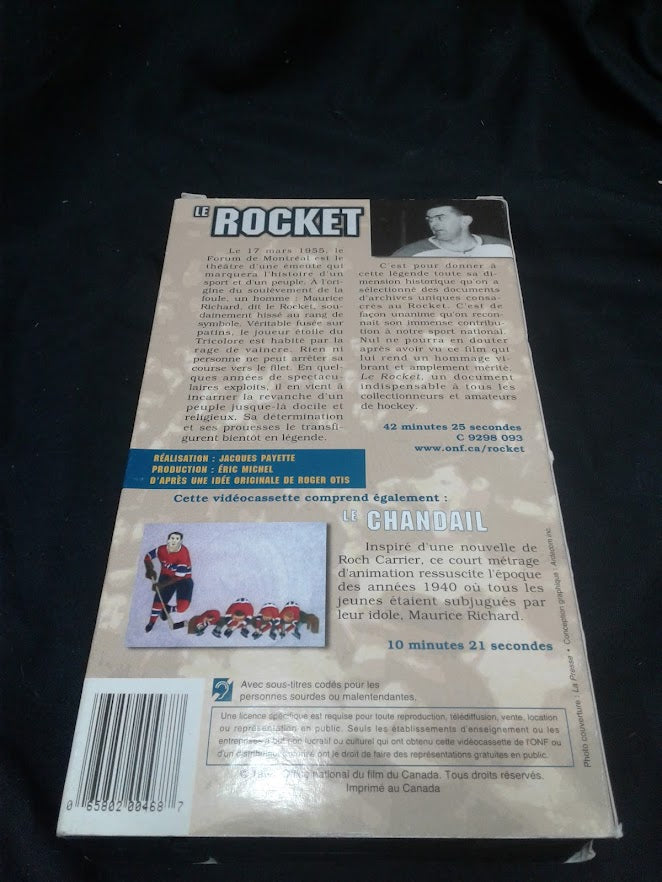 VHS Le rocket Maurice Richard l'homme de sa légende