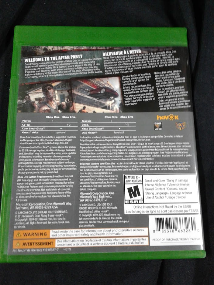 Xbox one Deadrising 3