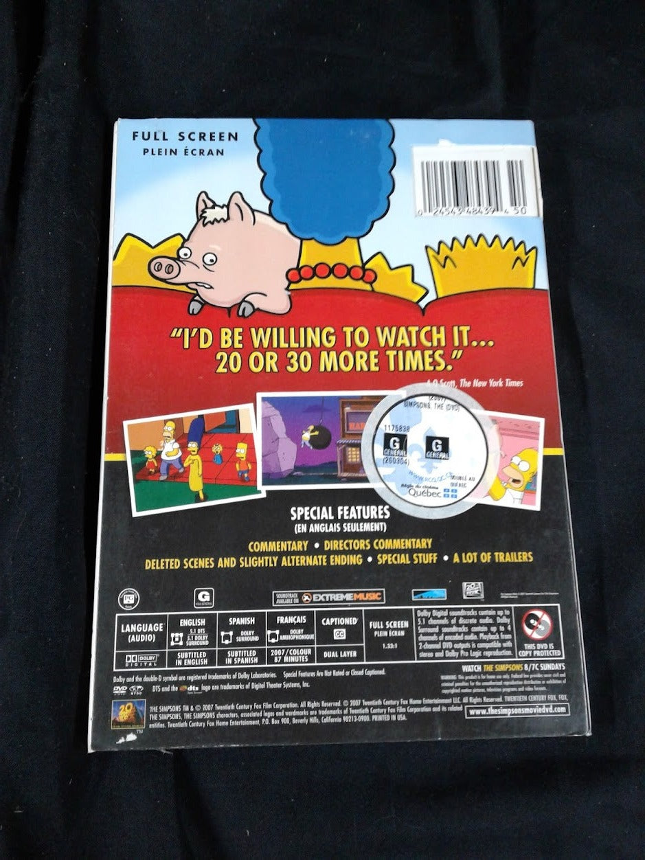 DVD Les Simpson : le film