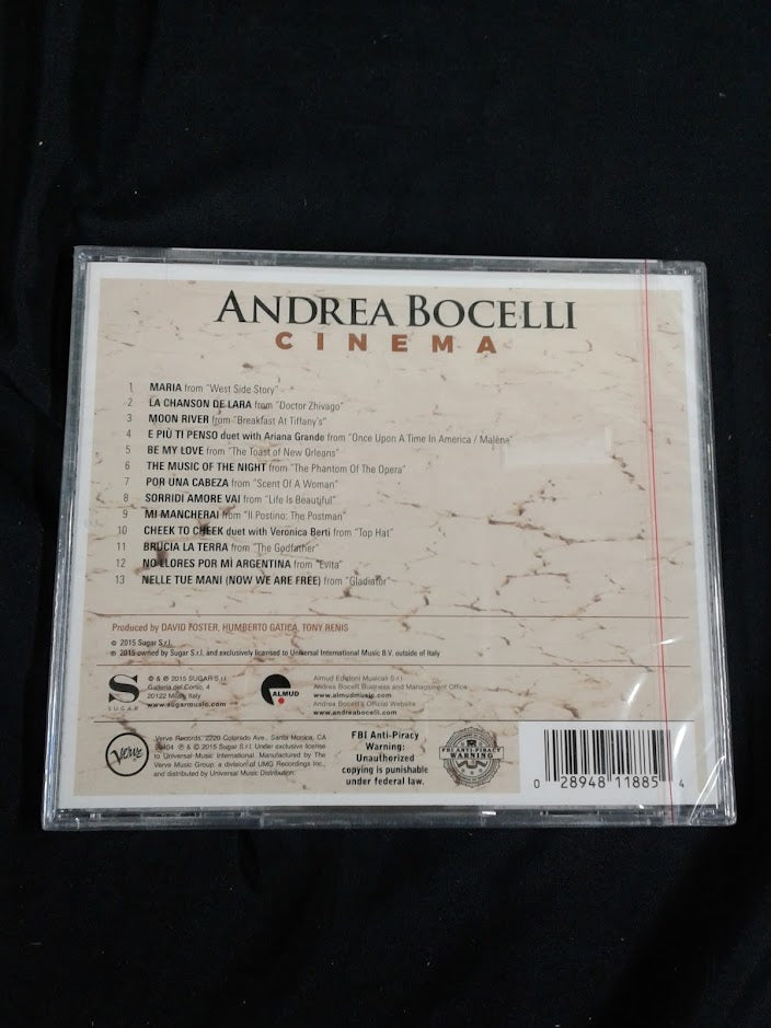 CD Andrea Bocelli Cinema