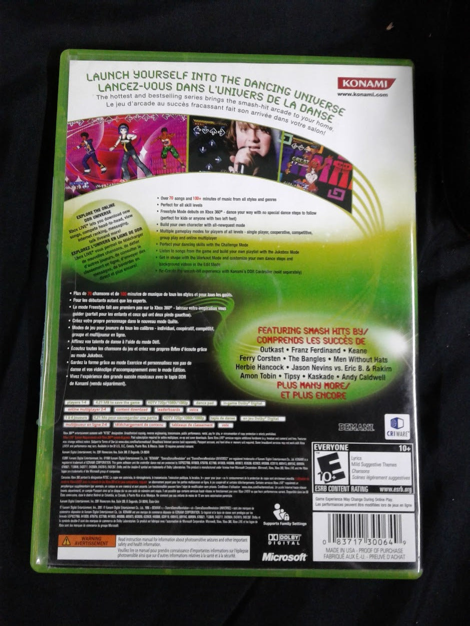 Xbox 360 Dance Dance revolution Universe