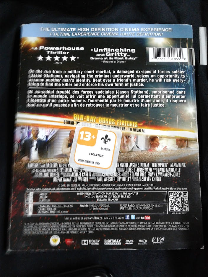 Blu ray Rédemption
