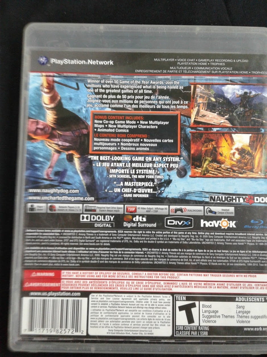 PS3 Uncharted 2 Among thieves