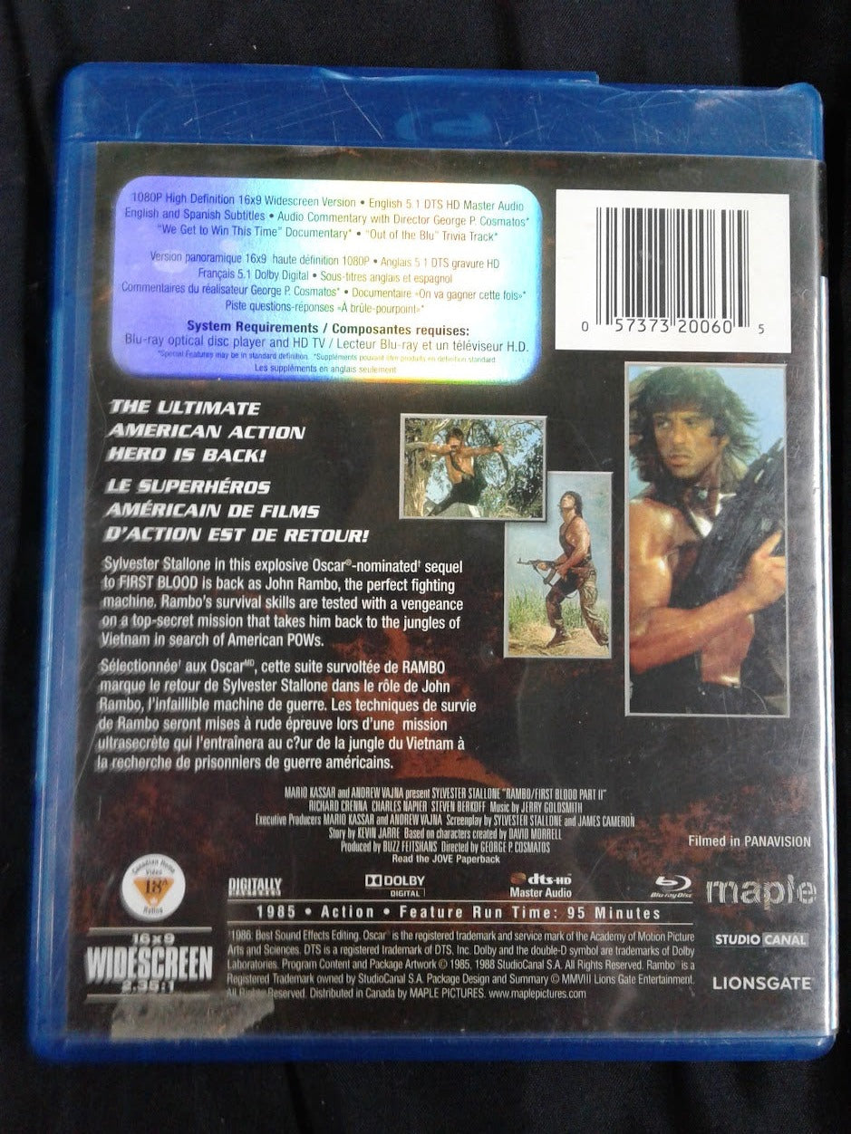 Blu ray Rambo La mission