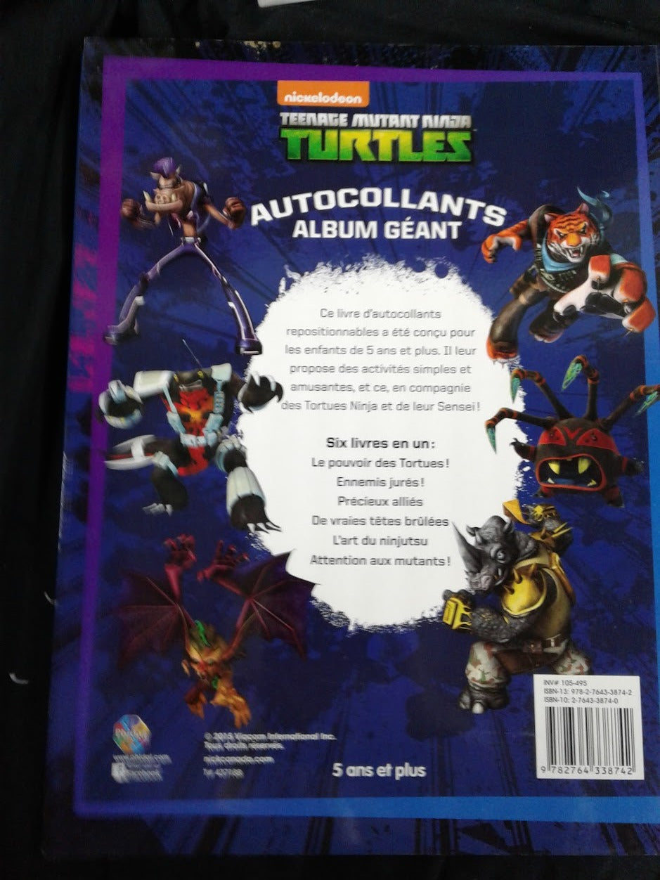 Album g ant autocollants Turtles Boutique SSVP Leclerc