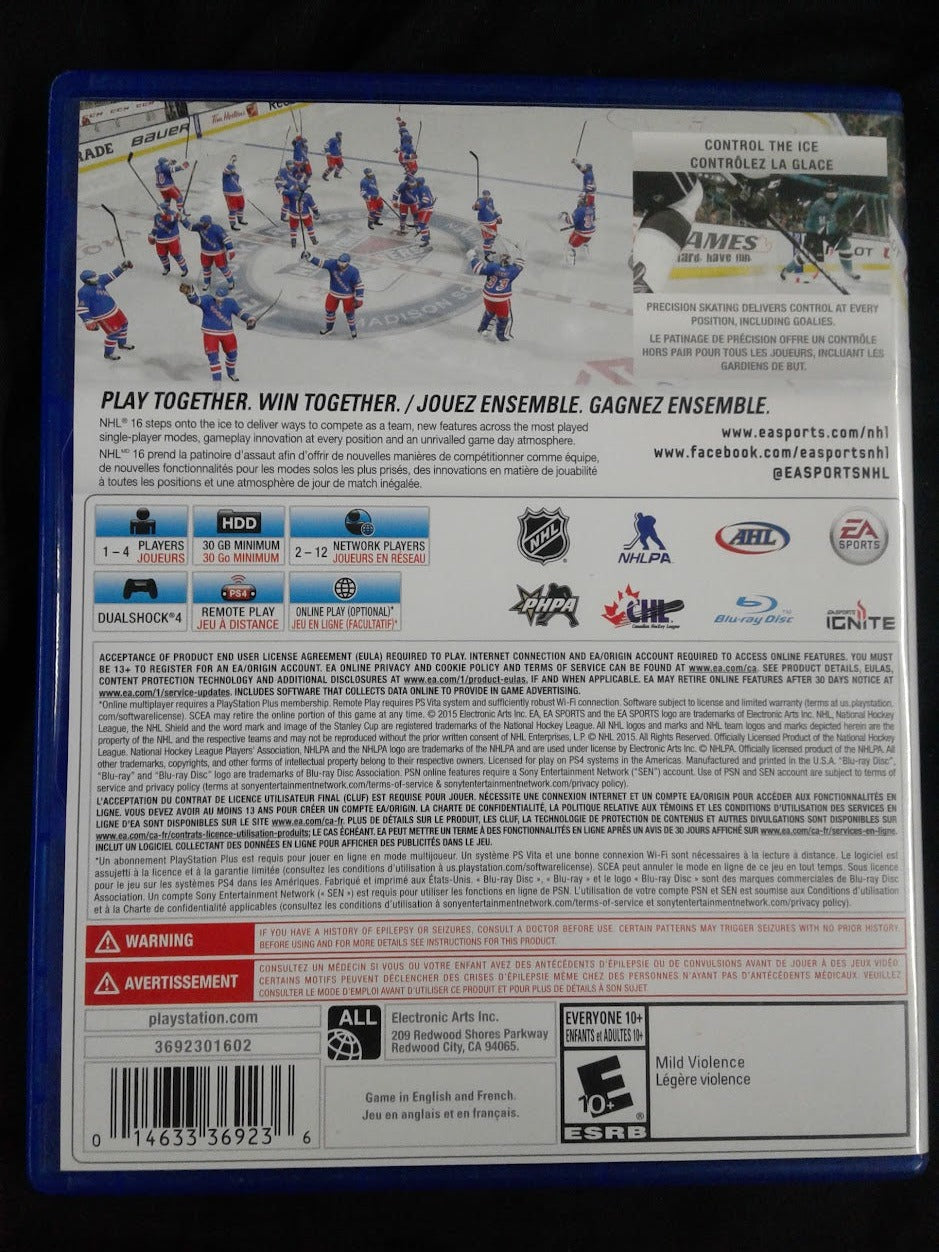 PS4 NHL 16