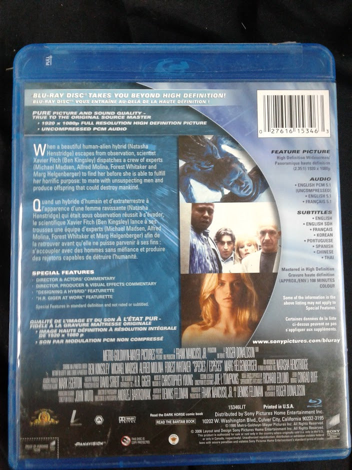 Blu ray Espèces