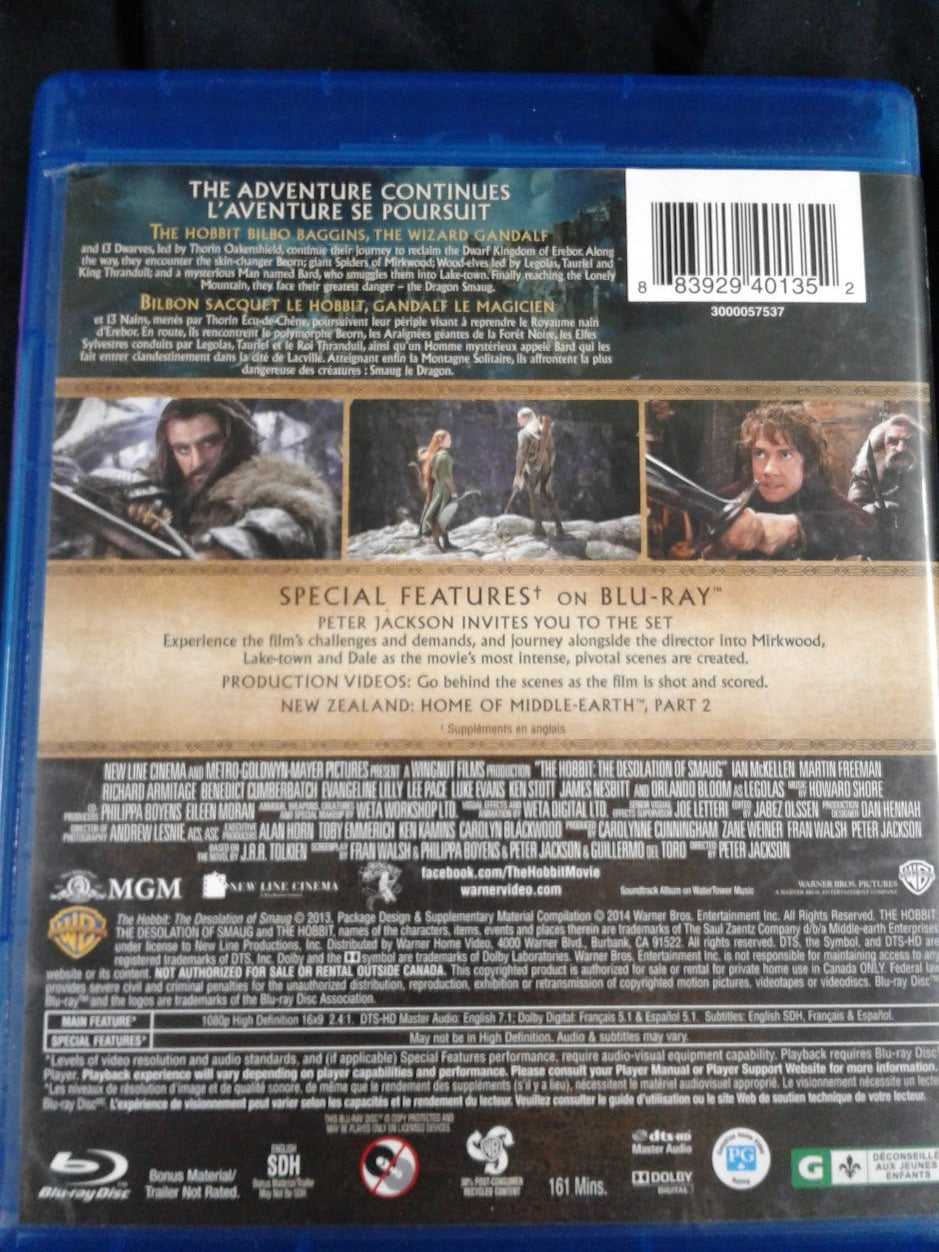 Blu ray Le Hobbit La séolation de smaug