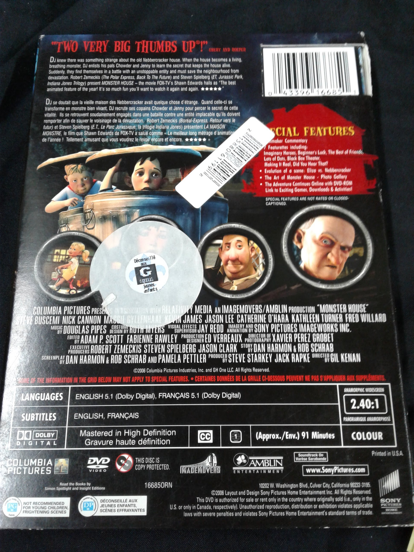 DVD Maison monstre