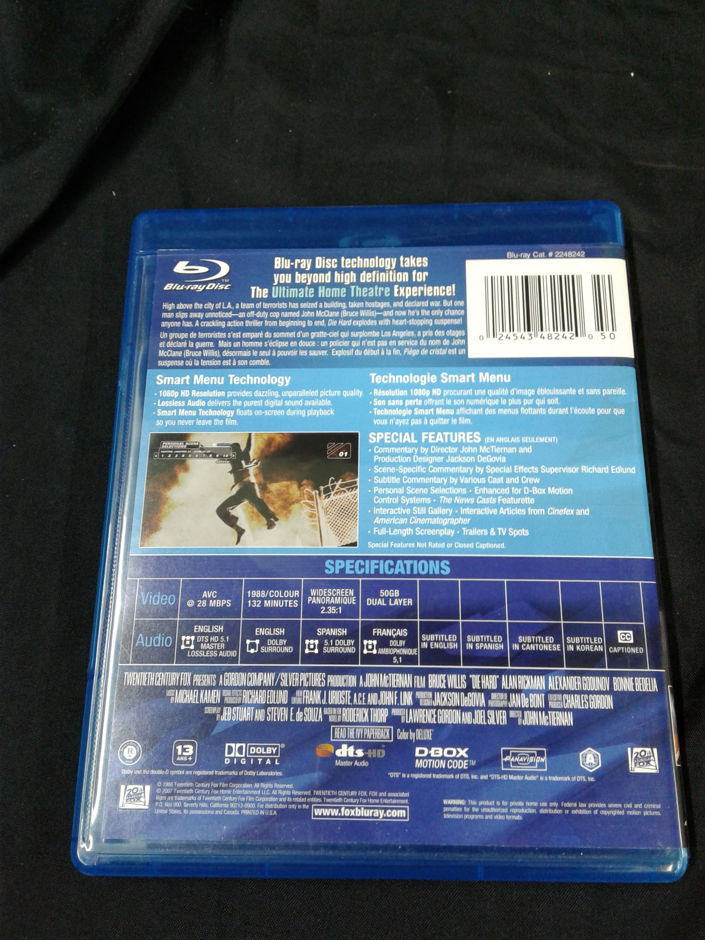 Blu Ray Die Hard Piège de cristal